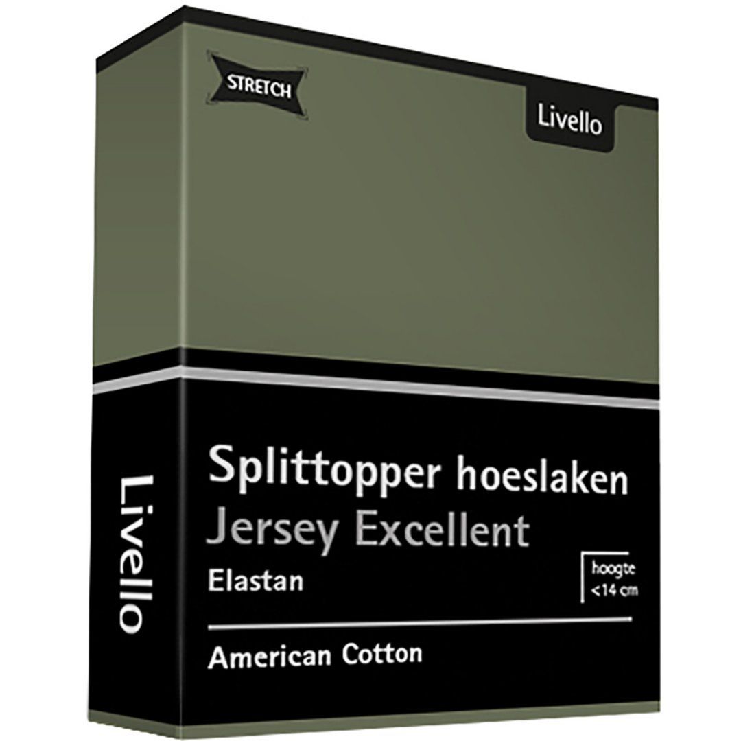 Livello Hoeslaken Splittopper Jersey Excellent Green 140x200 | 1