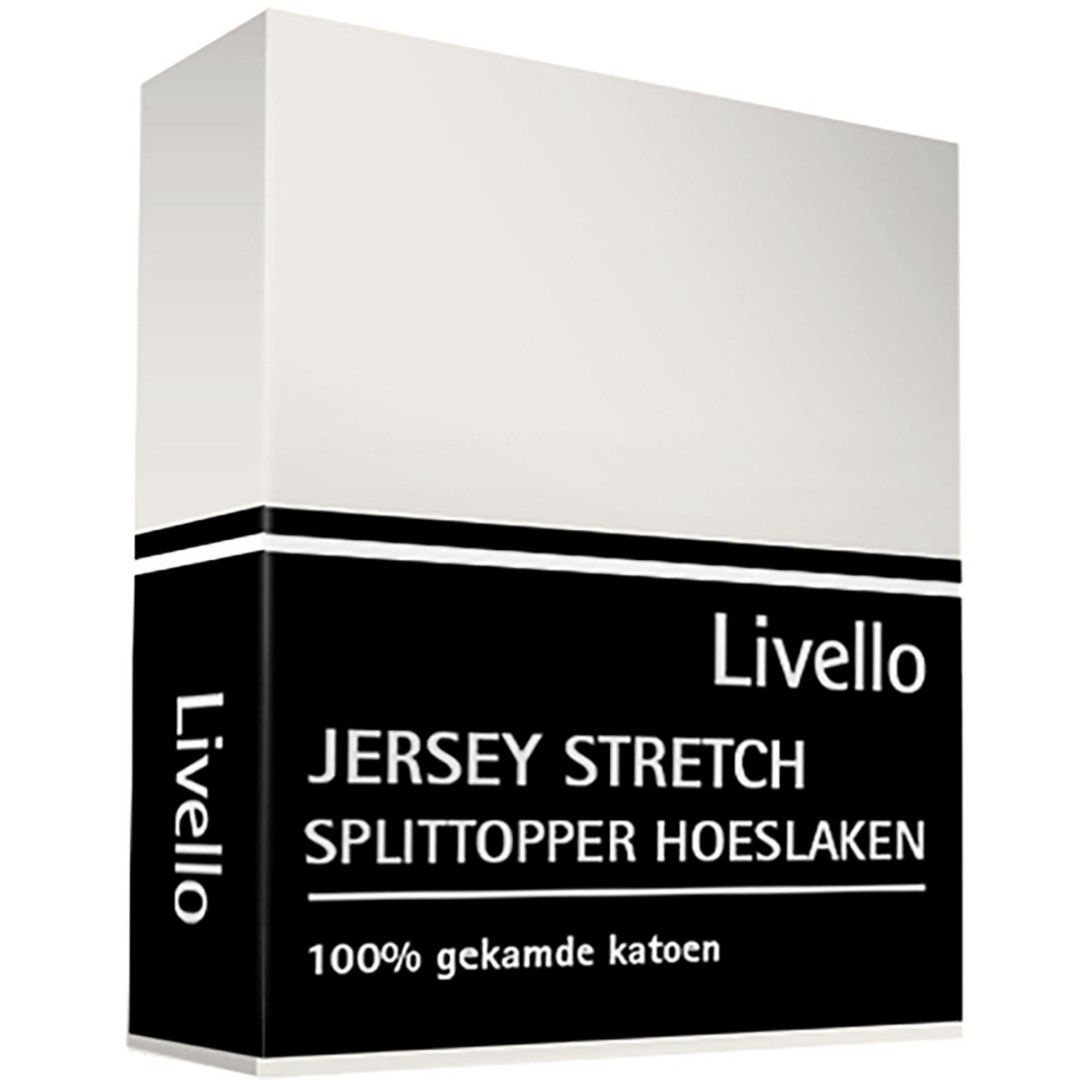 Livello Hoeslaken Splittopper Jersey Offwhite 160x200/210