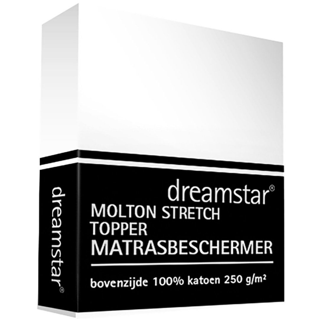 Dreamstar Hoeslaken Molton stretch Topper 120x200-140x220 | 1