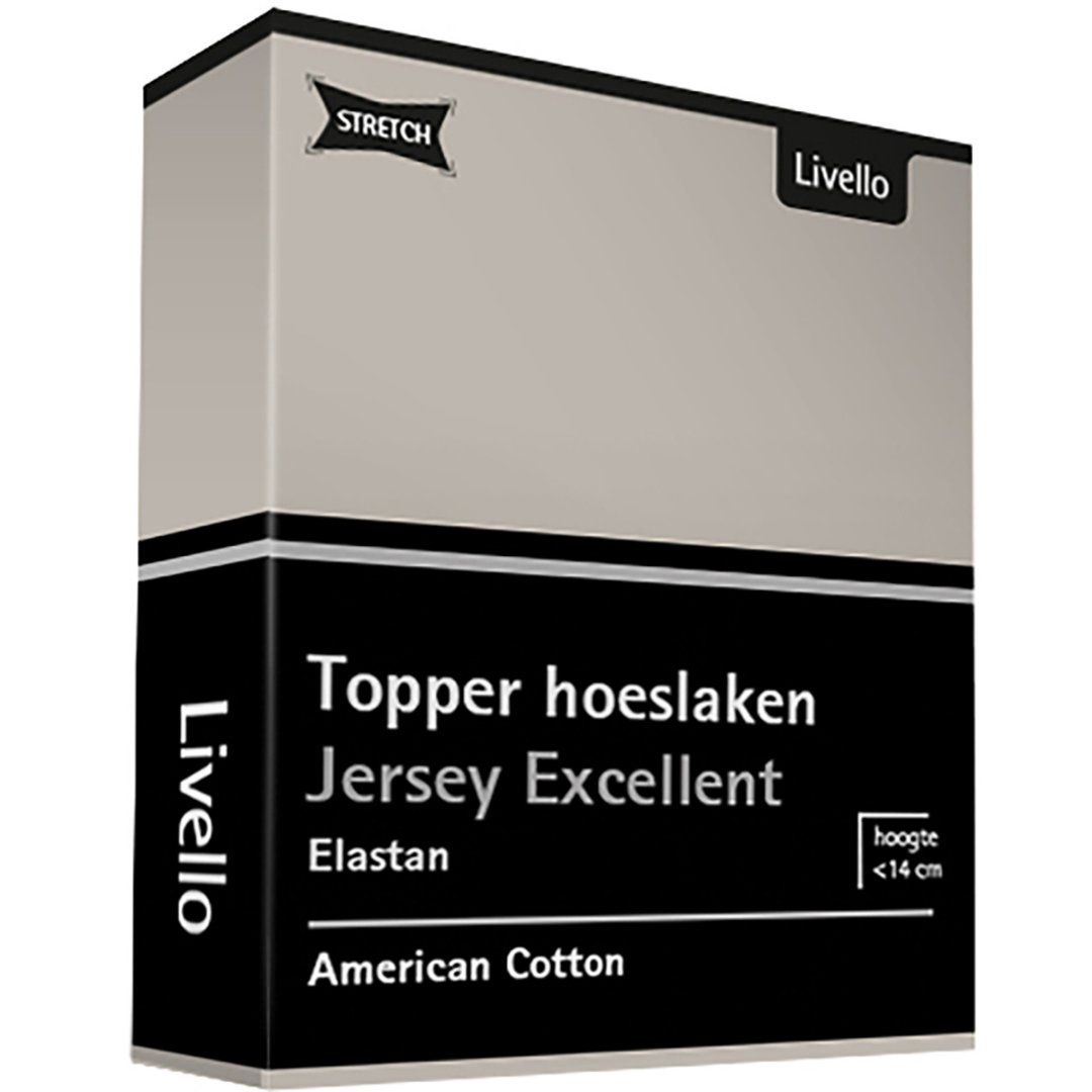 Livello Hoeslaken Topper Jersey Excellent Light Grey 90x200