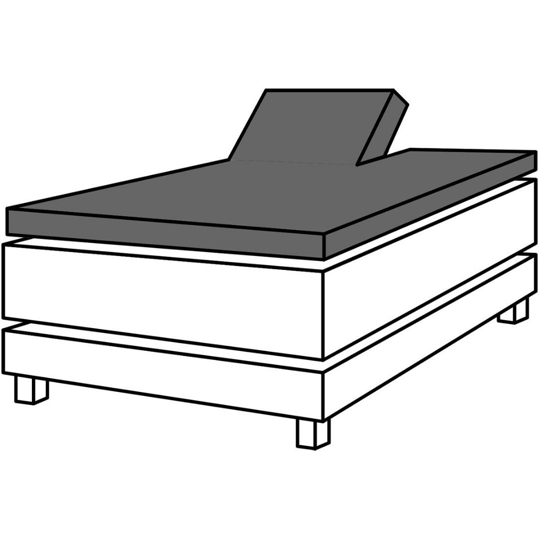 Dreamstar Hoeslaken Splittopper Molton Stretch de Luxe 120x200 - 140x220 | 3