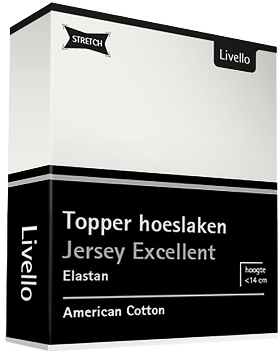 Livello Hoeslaken Topper Jersey Excellent Offwhite 120x200 | 1