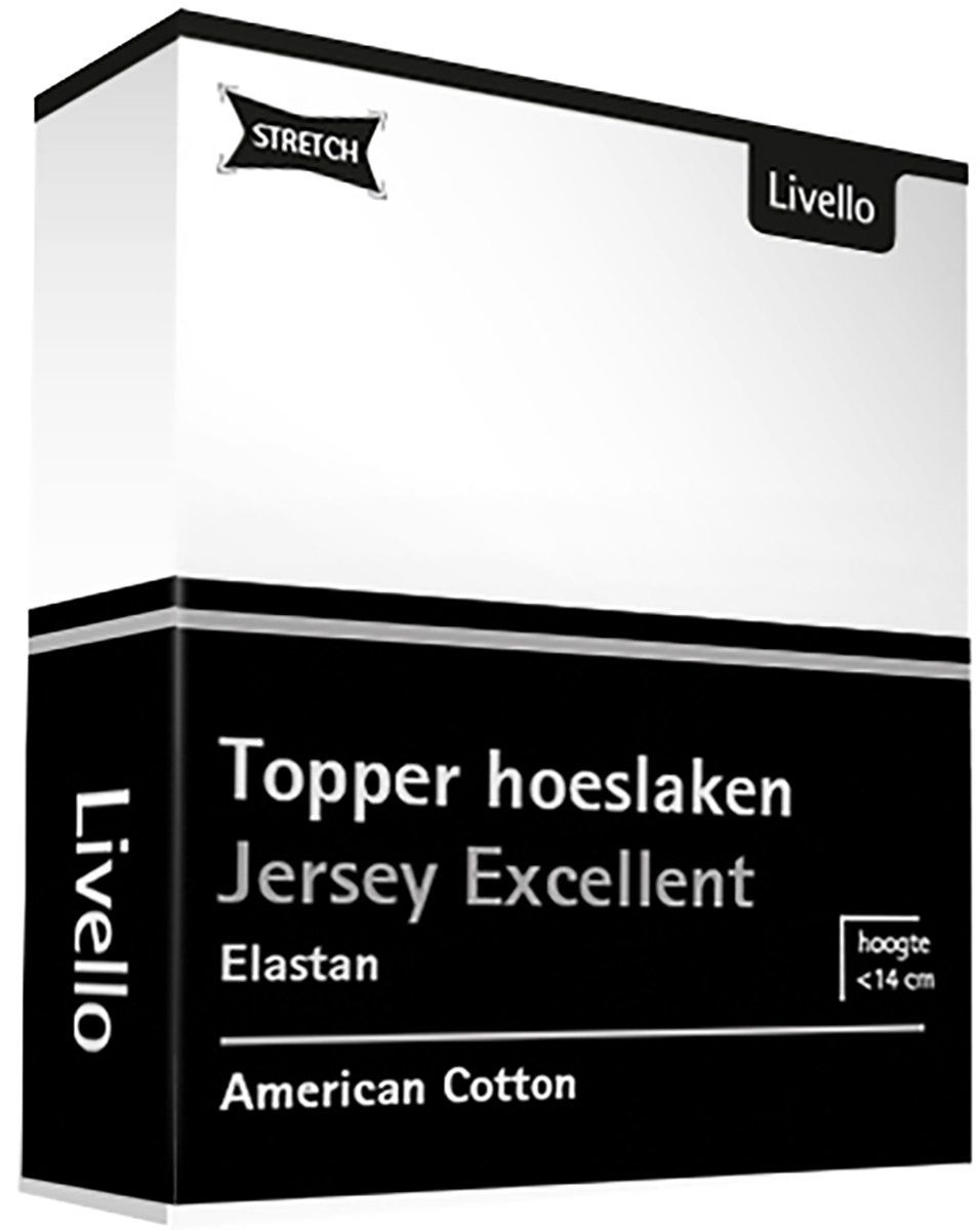 Livello Hoeslaken Topper Jersey Excellent White 120x200 | 1