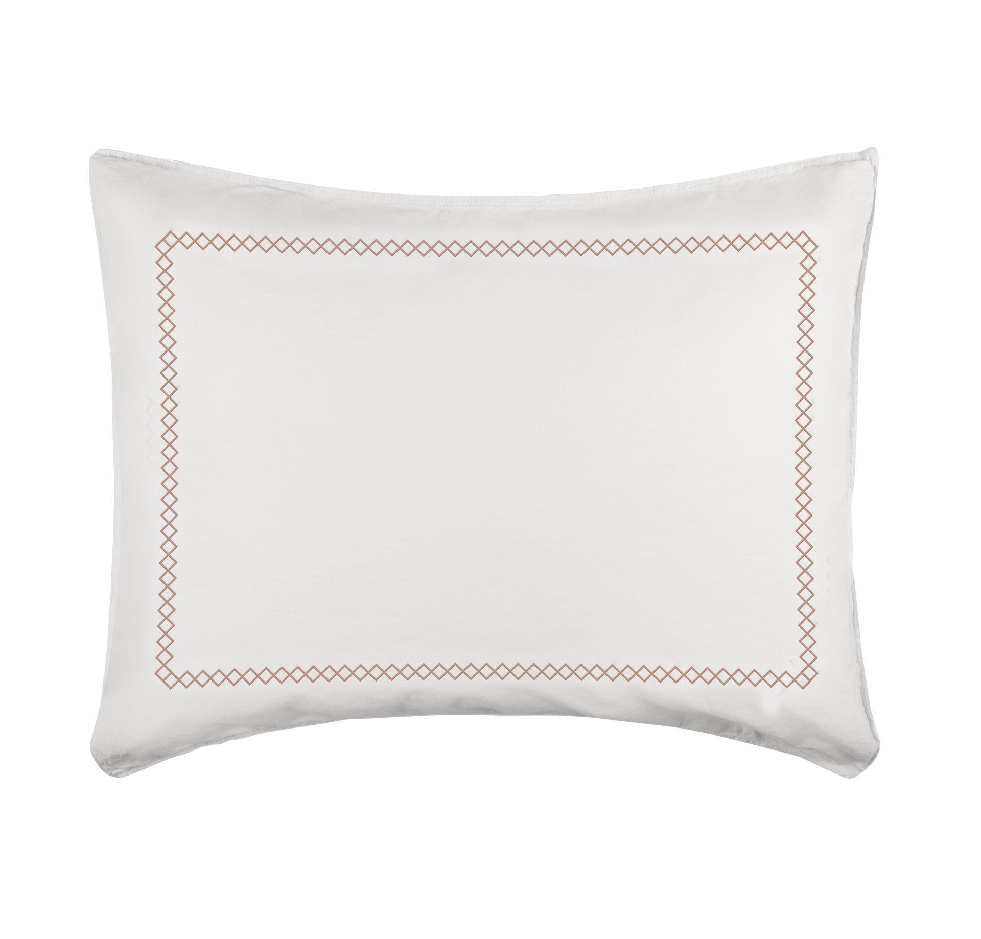 Livello Kussensloop Zigzag White/Stone 60x70