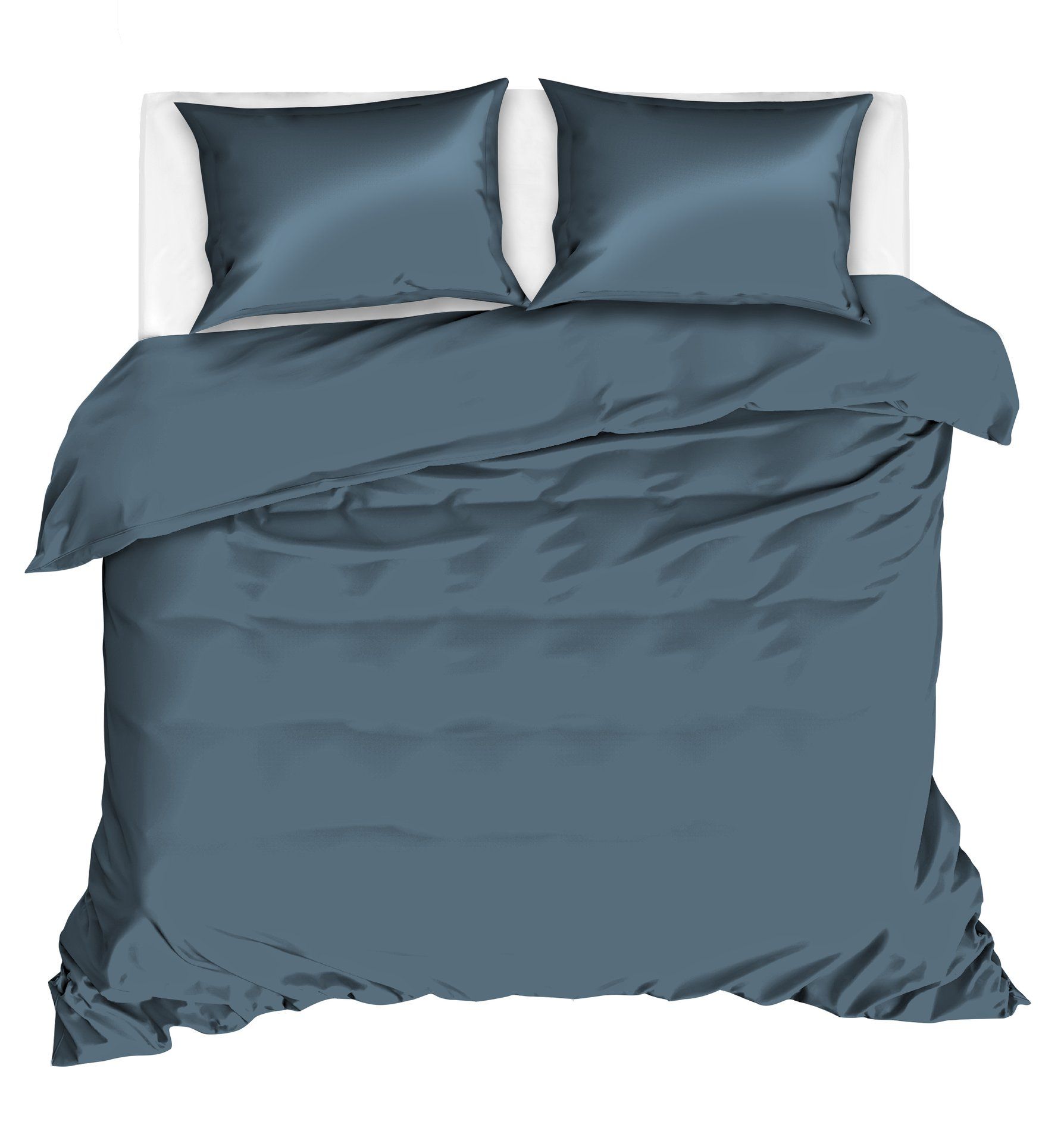 Livello Dekbedovertrek Uni Satijn Blue 1 persoons | 1