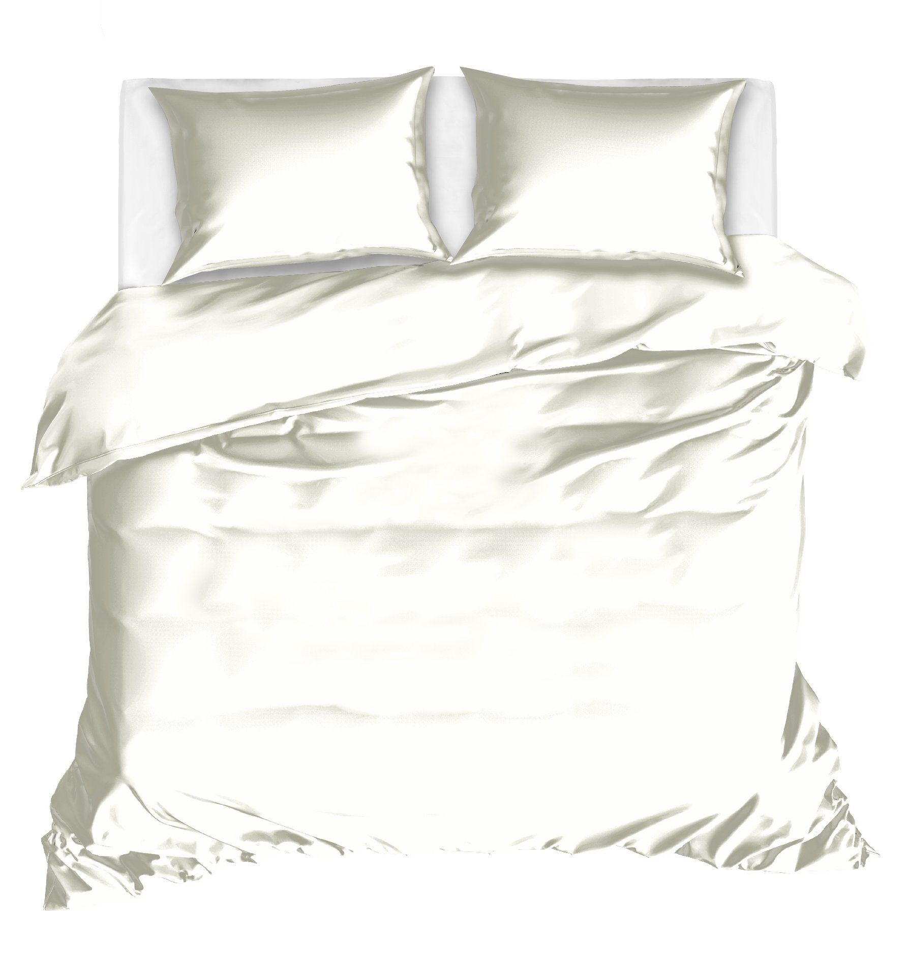 Livello Dekbedovertrek Uni Satijn Offwhite 1 persoons | 1