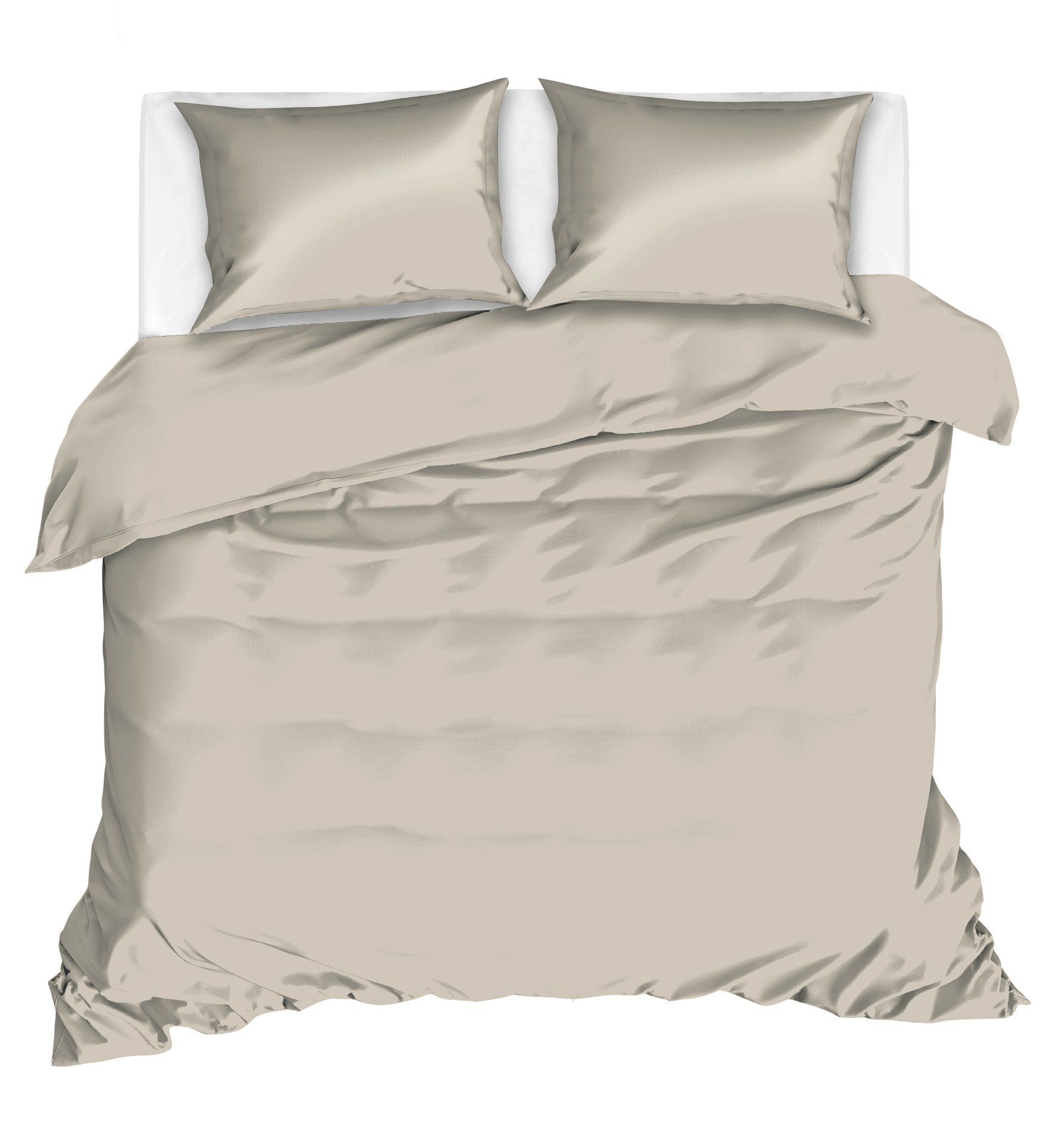 Livello Dekbedovertrek Uni Satijn Sand 1 persoons | 1