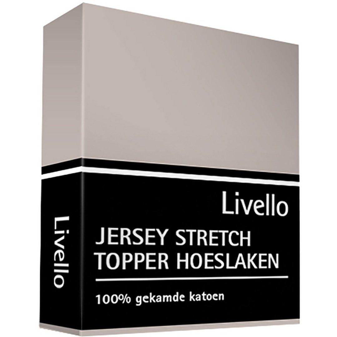 Livello Hoeslaken Topper Jersey Stone 90x200/210 | 1