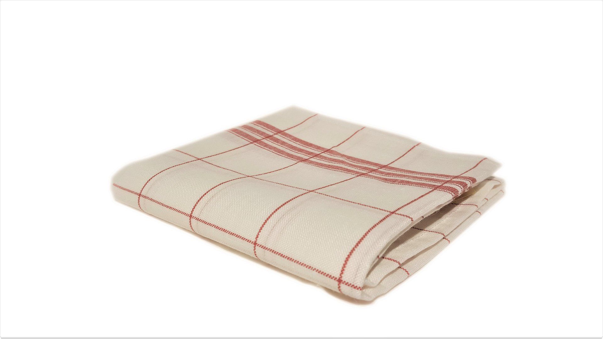 Glazendoek Linnen Rood